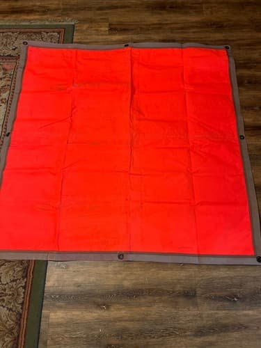 USGI VS-17 Combat ID Signal Panel 4x4 Red/Tan w/ Storage Bag Visual Thermal