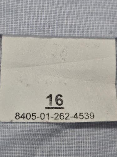 US Air Force JROTC Blue Dress Shirt Mens 16 Short Sleeve DLA Military Patch S29a - Thumbnail 5