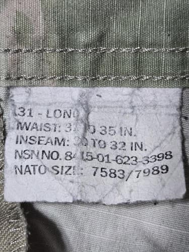 USGI Women’s OCP ACU Trousers 31/Long NSN 8415-01-623-3398 #I59i - Thumbnail 3