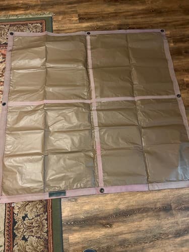 USGI VS-17 Combat ID Signal Panel 4x4 Red/Tan w/ Storage Bag Visual Thermal - Thumbnail 5