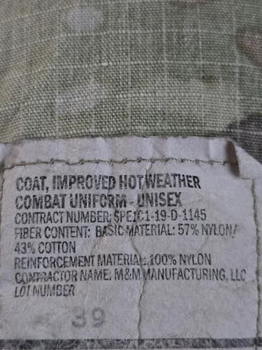 IHWCU Multicam Jacket Large/Regular NSN:8415-01-670-8123 #J72j - Thumbnail 6