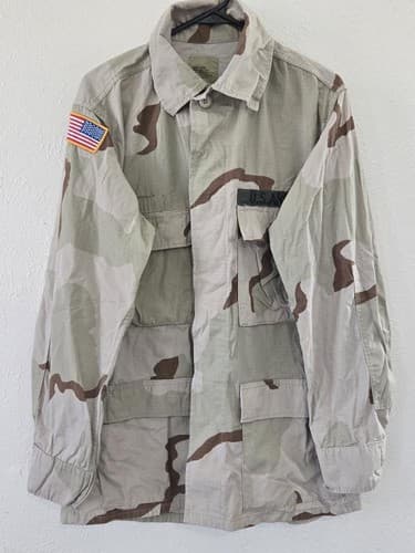 US Army DCU Desert Camo BDU Field Coat Jacket Medium Regular NSN: