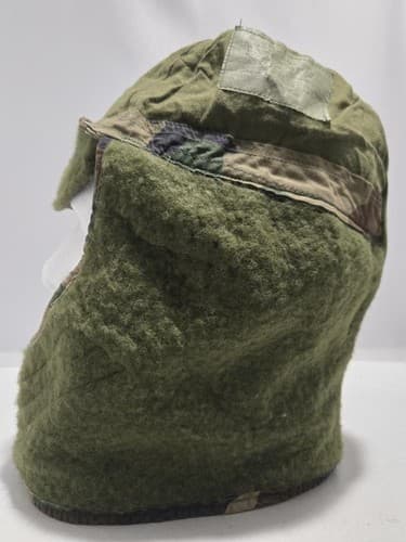 USGI M81 Woodland Camo Cold Weather BDU Helmet Liner Cap Pile Hat Size 7 3/4 - Thumbnail 6
