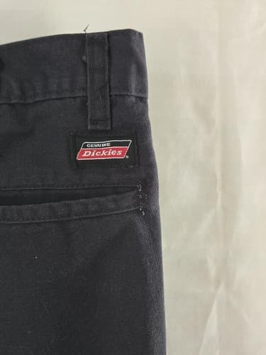 Dickies Navy Blue Work Pants Men's Size 44x32 Flat Front Chino Poly Cotton #DC64 - Thumbnail 3
