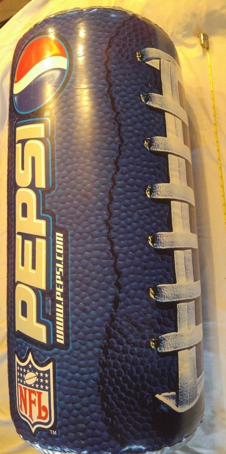 Pepsi Super Bowl XXXVIII 2004 Giant 3ft Inflatable Promo Can Football NFL #O67o - Thumbnail 2