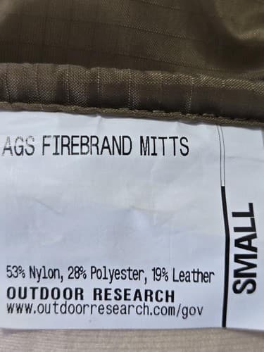 OR AGS Firebrand TF Mitts GORE-TEX Extreme Cold Weather Waterproof SMALL Ski - Thumbnail 3