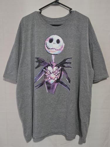 Disney Nightmare Before Christmas T-Shirt Mens 3XL Jack Skellington VGC #S16s
