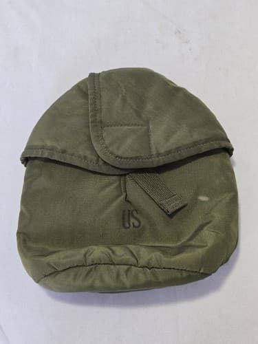US Military Arctic Canteen Cover 1 QT Insulated OD Green Nylon Pouch #O59o