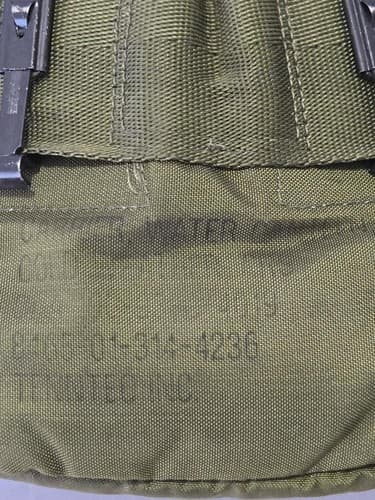 US Military Arctic Canteen Cover 1 QT Insulated OD Green Nylon Pouch #O59o - Thumbnail 4