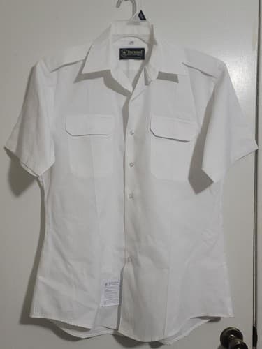 DSCP US Army Shirt Light Green Short Sleeve Military Uniform Size 17 #C52c