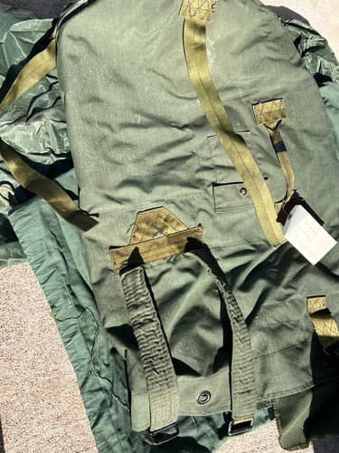US Military Duffle Bag Lot – Duffle + Laundry Bag + Dry Bag – Army Surplus - Thumbnail 2