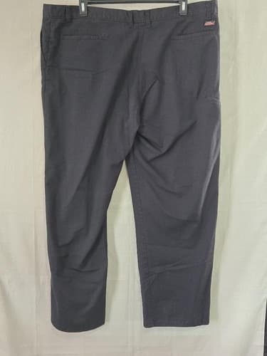 Dickies Navy Blue Work Pants Men's Size 44x32 Flat Front Chino Poly Cotton #DC64 - Thumbnail 2