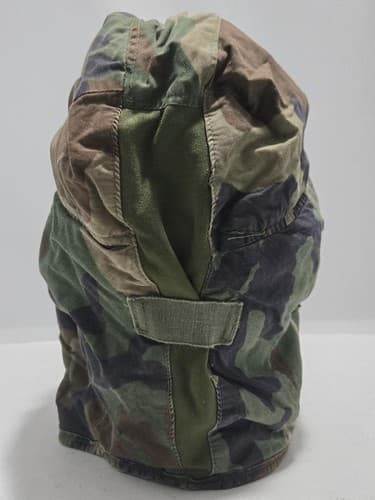 USGI M81 Woodland Camo Cold Weather BDU Helmet Liner Cap Pile Hat Size 7 3/4 - Thumbnail 4