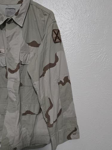 Vintage 1999 USGI DCU Jacket 3 Color Desert Camo LARGE SHORT NSN - Thumbnail 3