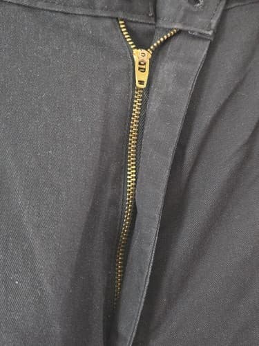 Dickies Navy Blue Work Pants Men's Size 44x32 Flat Front Chino Poly Cotton #DC64 - Thumbnail 6