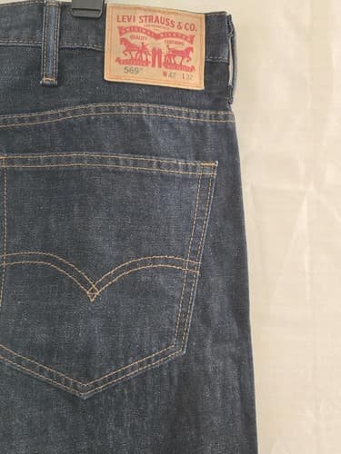 Levi's Men's Denim Jeans Dark Wash W42 L32 Straight Fit US 42x32 #DC64 - Thumbnail 3