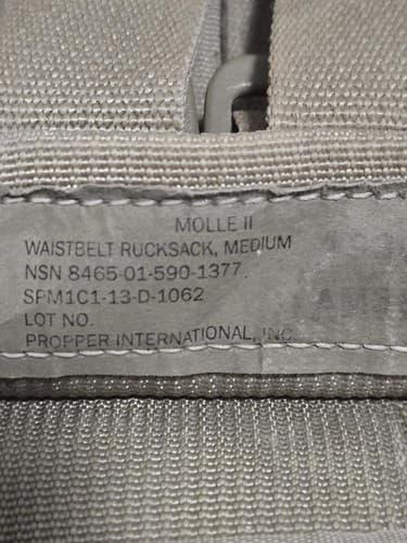 USGI MOLLE II Medium Rucksack Waist Belt Multicam OCP Coyote Tan Army #DC64 - Thumbnail 4