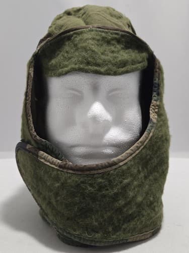 USGI M81 Woodland Camo Cold Weather BDU Helmet Liner Cap Pile Hat Size 7 3/4 - Thumbnail 5