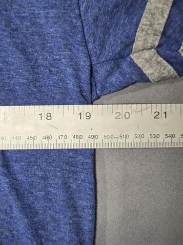 Jerzees Men's Heathered Blue Short Sleeve Pocket T-Shirt Size Large #S66j - Thumbnail 5