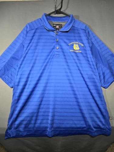 Pro Celebrity Men's Blue Short Sleeve Performance Polo Shirt Size XXL #S33p