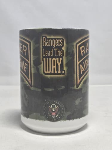 75th Ranger Regiment "Rangers Lead The Way" Black Ceramic Coffee Mug 15oz #M22r - Thumbnail 2