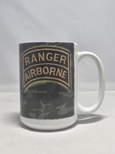 75th Ranger Regiment "Rangers Lead The Way" Black Ceramic Coffee Mug 15oz #M22r