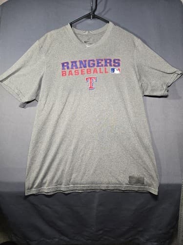 Ranger Nike Dri-FIT Men's Grey Short Sleeve Performance Training Shirt Size