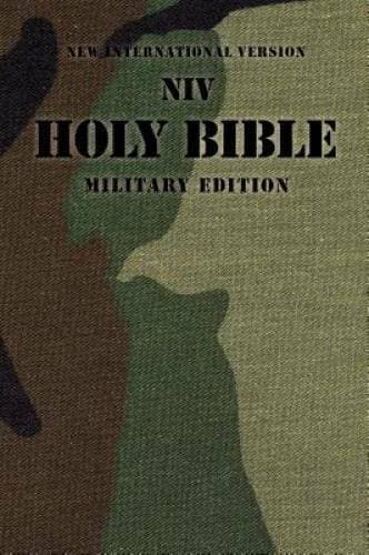 NIV, Holy Bible Military Edition, Paperback, Woodland Camo - Paperback - GOOD