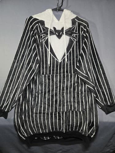 Disney The Nightmare Before Christmas Hooded Pajama Night Shirt Women's L Jack