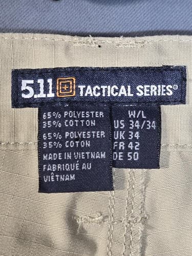 5.11 Tactical Series Desert Digital Camo Cargo Work Pants Men's 34 x 34 #P14t - Thumbnail 4