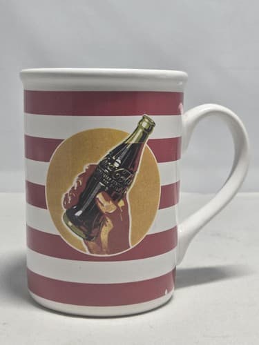 Coca-Cola Patriotic "Forever Coke" Coffee Mug 14oz Red White Blue Stars Stripes - Thumbnail 2
