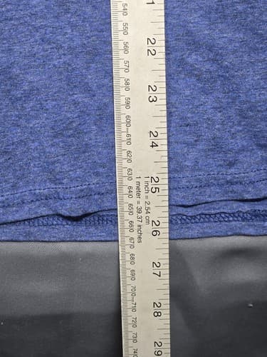 Jerzees Men's Heathered Blue Short Sleeve Pocket T-Shirt Size Large #S66j - Thumbnail 7