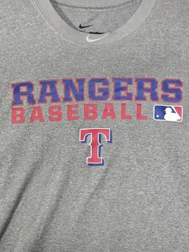 Ranger Nike Dri-FIT Men's Grey Short Sleeve Performance Training Shirt Size - Thumbnail 2