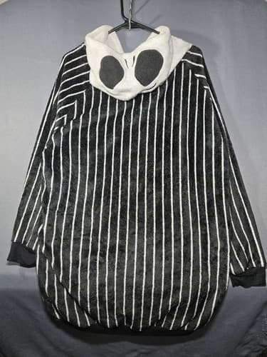 Disney The Nightmare Before Christmas Hooded Pajama Night Shirt Women's L Jack - Thumbnail 2