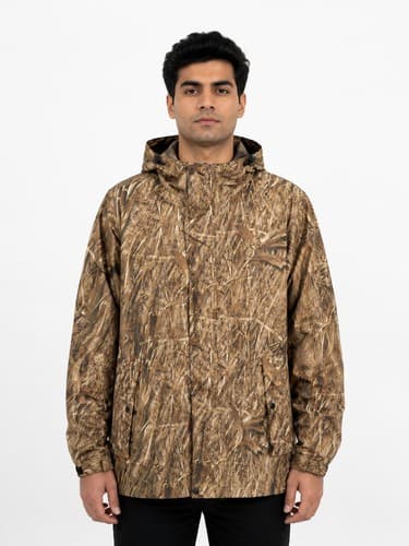 Huntworth Camouflage Hooded Hunting Jacket Men's Extra Large XL #F78p