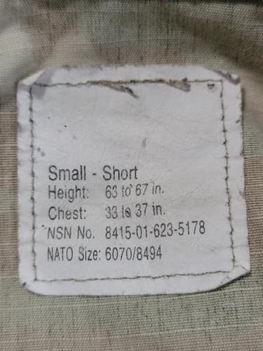OCP Multicam Jacket Small-Short NSN: 8415-01-623-5178 #B86b - Thumbnail 6