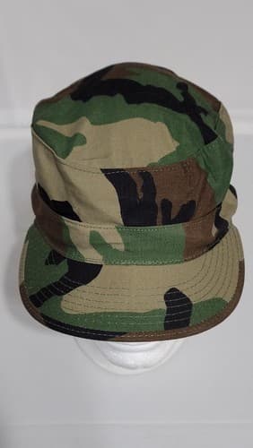 US Army Patrol Cap (SIZE: 7) BDU Camouflage Hot weather Style #87n - Thumbnail 5