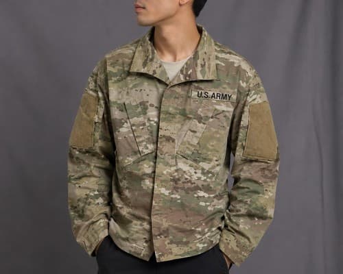 US Military OCP Multicam Combat Uniform Jacket Coat Medium Short #23b