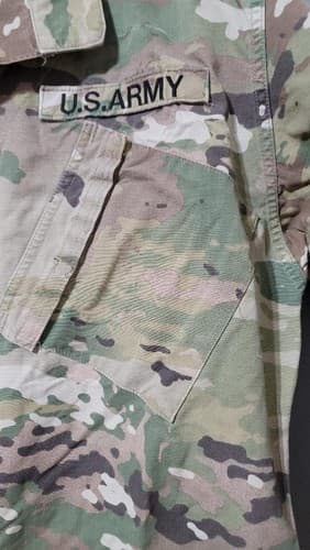 US Military OCP Multicam Combat Uniform Jacket Coat Medium Short #23b - Thumbnail 4