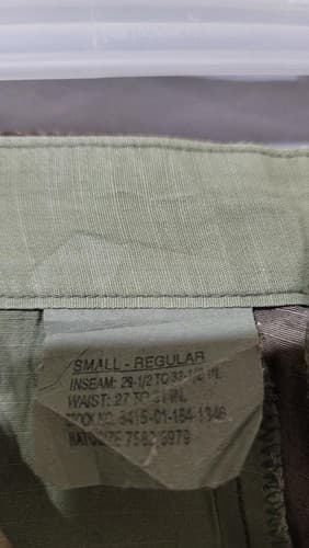 Vintage 1990 Propper BDU summer Pants Small-Regular NSN 8415-01-184-1346 #32c - Thumbnail 3