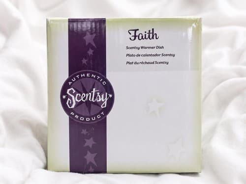 Scentsy “Faith” Replacement Warmer Dish – Brown Square Ceramic Tray #M54m