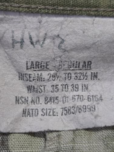 US Army IHWCU OCP Pants X-Large Regular Hot Weather Multicam Trouser - Thumbnail 4