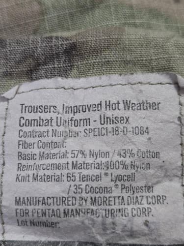 US Army IHWCU OCP Pants X-Large Regular Hot Weather Multicam Trouser - Thumbnail 5