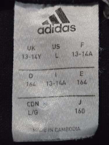 Adidas Men’s Track pullover, Black, Size Large, Athletic Training Top #S24s - Thumbnail 3