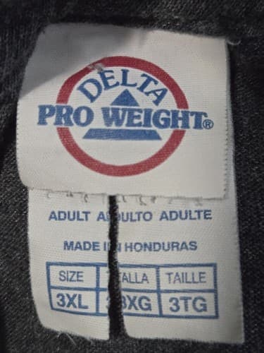 Delta Pro Weight T-Shirt Mens 3XL Short Sleeve Gray Renegade Classics VGC #S27s - Thumbnail 3