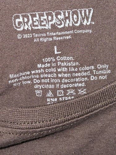 Creepshow Movie Graphic T-Shirt Mens Size Large Black Horror Film 1982 VGC #R10r - Thumbnail 3