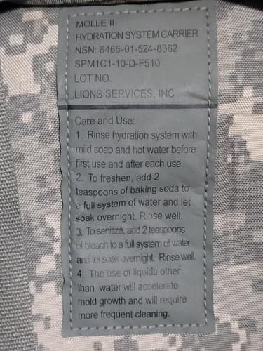 MOLLE II -ACU Molle ll Hydration System Carrier (No/Bladder) #32z - Thumbnail 3