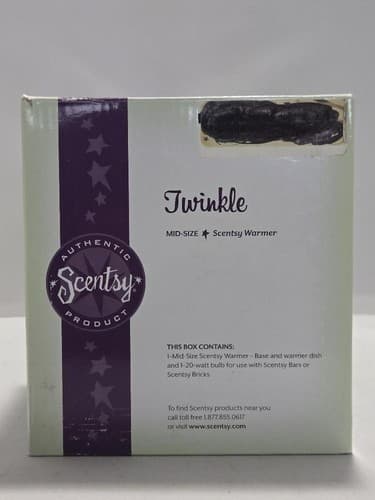 Scentsy Twinkle Mid-Size Warmer Base w/ Bulb – No Dish – Authentic Scentsy #M53m