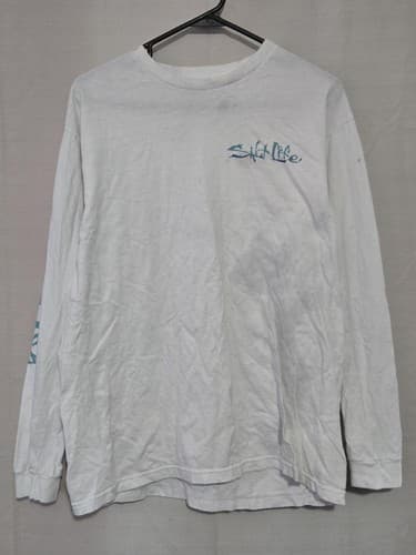 Salt Life Long Sleeve T-Shirt Mens Medium Graphic Coastal Athletic Tee #S13s