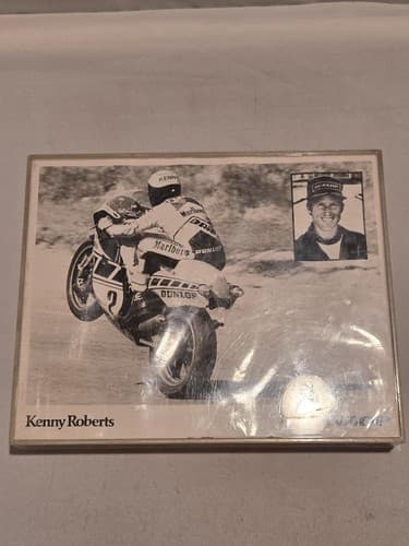 Vintage Kenny Roberts Yamaha Racing Promo Photo – Wheelie – Yamaha Legend